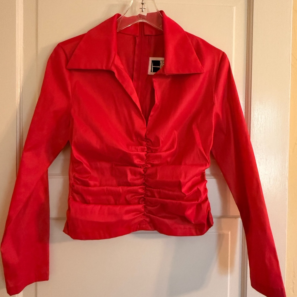 Vintage Tadashi Shoji Ruched blouse